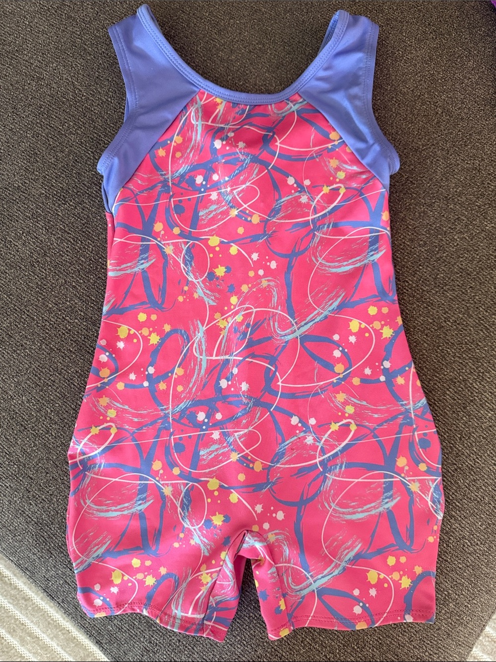 Cat & Jack pink and purple One-Piece gymnastics/dance leotard